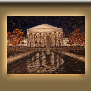 Abstract Painting - Raleigh Memorial Auditorium Image